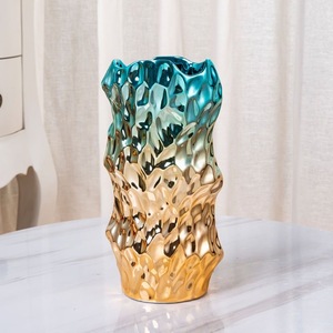 Vaso nordico artistico composizione floreale soggiorno ornamento vaso <span class=keywords><strong>in</strong></span> ceramica per la decorazione <span class=keywords><strong>di</strong></span> casa ufficio vaso d'oro - Product Image 4