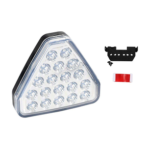 Feu stop arrière <span class=keywords><strong>de</strong></span> style <span class=keywords><strong>triangle</strong></span> F1 12V pour <span class=keywords><strong>voiture</strong></span>, signal d'avertissement <span class=keywords><strong>de</strong></span> freinage, nouvelle condition, feu stop arrière sport pour la sécurité <span class=keywords><strong>de</strong></span> la <span class=keywords><strong>voiture</strong></span>, feu stop pilote - Product Image 2