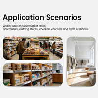 Escáner de Código de Barras 2D Inalámbrico BT de Escritorio, Lector de Códigos QR 1D/2D Automático Omnidireccional, USB, Tamaño A4, para Comercio Minorista y Supermercados