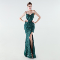 33881 # Robe de soirée 2026, nouvelle, lourde, à sequins et à os de poisson, à la taille