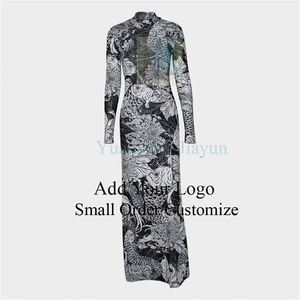 Vestido <span class=keywords><strong>de</strong></span> Noche <span class=keywords><strong>de</strong></span> <span class=keywords><strong>Fiesta</strong></span> para Mujer, Nuevo Modelo 2026, Económico, <span class=keywords><strong>de</strong></span> Moda, con Diamantes, <span class=keywords><strong>de</strong></span> Malla Transparente y Manga Larga con Abertura - Product Image 4