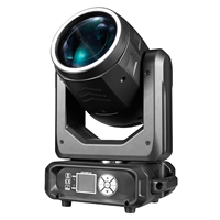 Projecteurs LED RGBW mobiles 200W, 18 prismes, DMX512, activés par le son, faisceau lumineux DJ, bande halo, pour fêtes, mariages, Noël, CRI 90 élevé