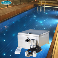 Source de lumière à fibre optique pour piscine 40W 80W 150W, éclairage LED DMX à roue chromatique pour kit plafond étoilé