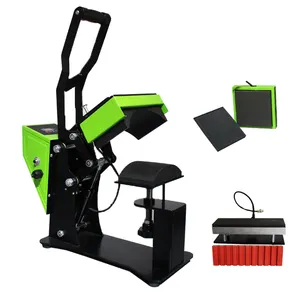 2 in 1 Label Cap Hat Heat Press Machine Auto Open for Cap Printing Automatic Heat Transfer Press Cap