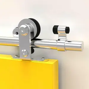 Isure In Acciaio Inox Scorrevole Barn Porta In Legno Hardware Kit Pista per Legno/Porta di Vetro