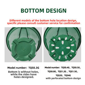 Macetas Modernas y Elegantes para Jardín Vertical, en Blanco y Negro, de 1, 3, 5 y <span class=keywords><strong>7</strong></span> Galones, de PP Ligero y Duradero, con Drenaje Interior/Exterior - Product Image 4
