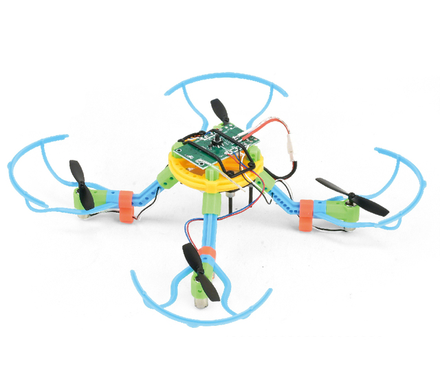 DWI DOWELLIN Diy Block Kit Drone 5-in-1 Educational Drone for Kids Assembly Remote Control Building Drone