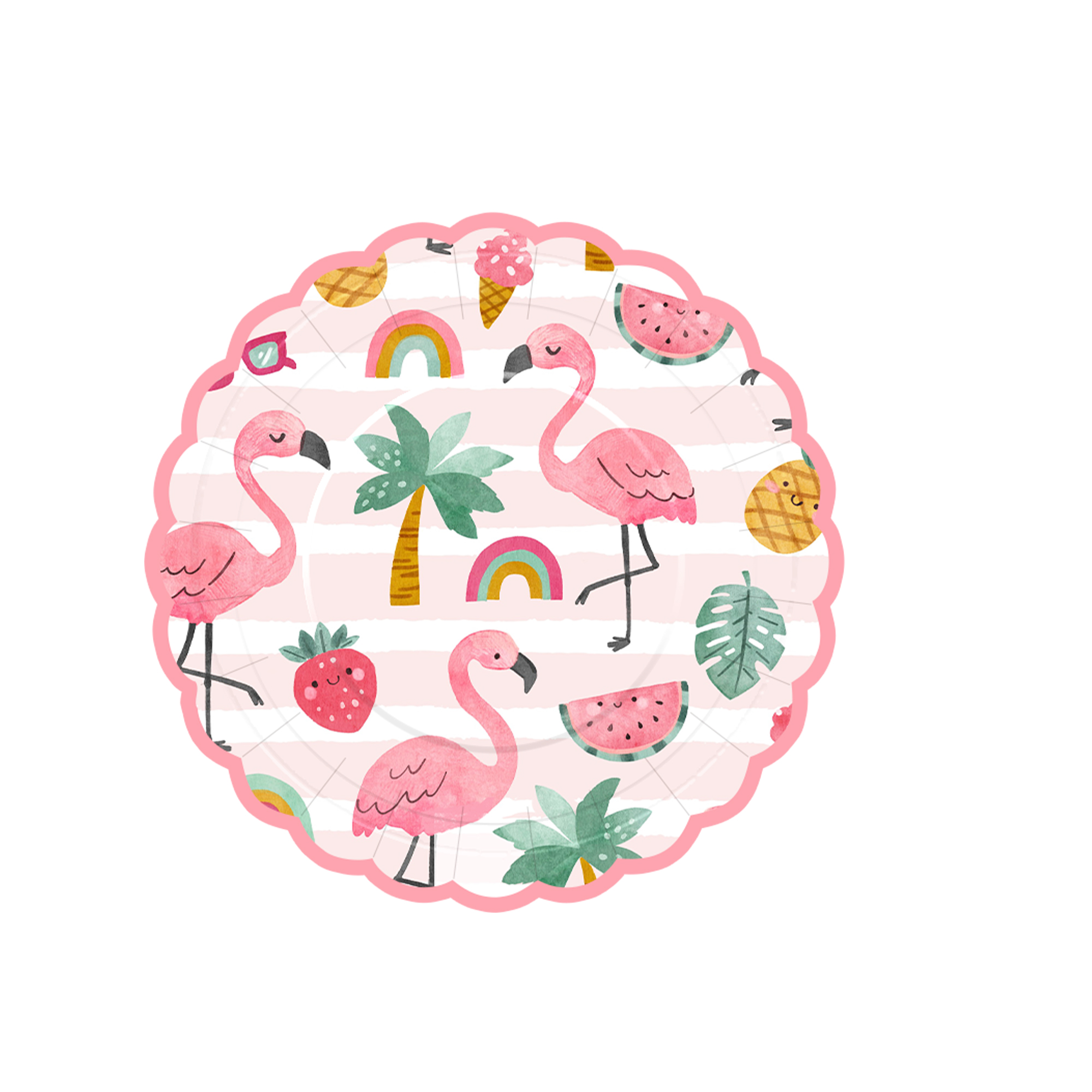 Plato de papel de 7 pulgadas * 8 piezas