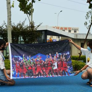 Manufactory Wholesale Hot Sale Outdoor or Indoor Custom Sport Flag <b>Banner</b> Football Team Flag - Product Image 2