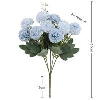 Buket Bunga Hydrangea Daisy Buatan Berbagai Warna untuk Dekorasi Pesta Pernikahan dan Rumah, Set Bunga Sutra Tiruan Realistis