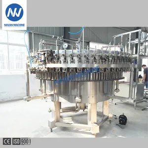 NAVAN 20000BPH gazlı alkolsüz içecekler dolum makinası ile durulama dolum ve kapatma fonksiyonu