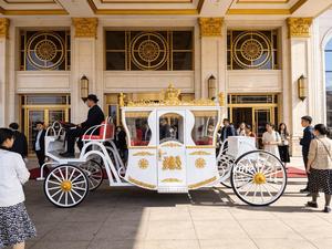 Chariot Électrique Royal Personnalisable Couleur au Choix pour Mariage – Véhicule Élégant pour Procession de Mariage en Extérieur, Idéal pour la Location d'Événements - Product Image 3