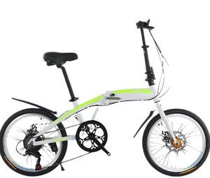 Vélo pliant 7 vitesses en alliage d'aluminium avec frein à disque et transmission, installation facile, mini 20 pouces, portable, s'adapte au coffre de voiture - Product Image 1