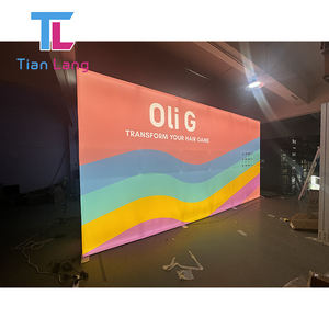 Vente en gros de boîte à lumière LED en tissu sans cadre, équipement de salon personnalisé avec cabines élégantes - Product Image 5