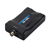 Adaptador Convertidor de Video y Audio Compacto de BNC a HDMI, 1080P Full HD, Plug and Play, con Alimentación Externa Incluida