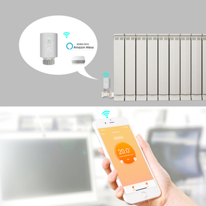 HY368 Actuador de Radiador Inteligente Tuya Zigbee 3.0 WiFi TRV, Control por <span class=keywords><strong>Google</strong></span> Alexa, Diseño Moderno, Uso en Hoteles, Piezas para Calefacción por Suelo Radiante - Product Image 3