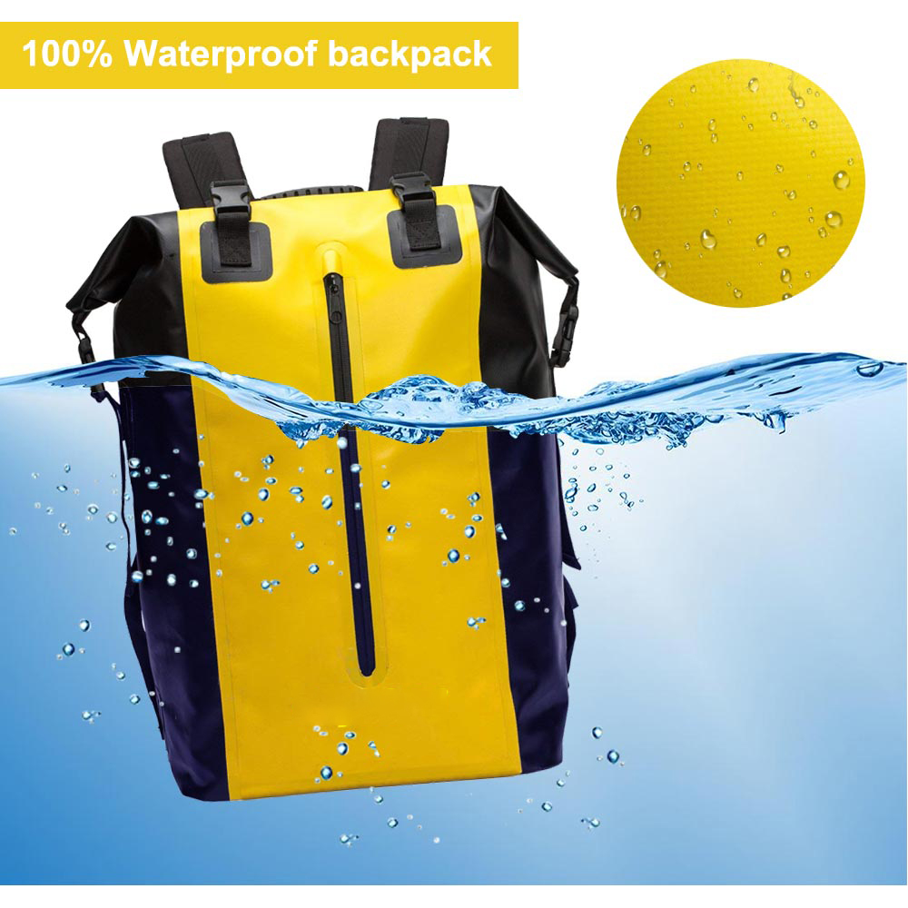 Multi-function Rolltop Durable PVC Fishing Boating Kayaking Floating Surfing Outdoor Sports Men Backpack Dry Bag