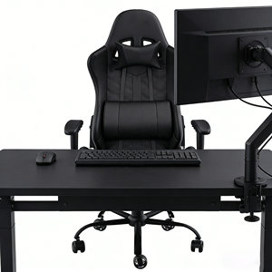 <span class=keywords><strong>Sedia</strong></span> <span class=keywords><strong>da</strong></span> <span class=keywords><strong>Gaming</strong></span> Ergonomica Moderna Nera con Componenti Regolabili, Ideale per Creare uno Spazio di Lavoro o Area di Gioco Confortevole e Produttivo - Product Image 1