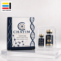 Boîte personnalisée en carton pour flacons avec insert blister transparent, emballage de 1/2/3/10 unités, impression de logo personnalisée pour emballage de 3 ml et 10 ml