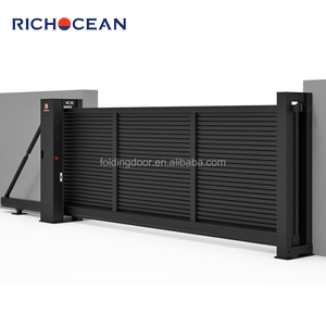 Richocean hiện đại tự động BIỆT THỰ VƯỜN cổng ban công Bên ngoài cổng đường lái xe trượt lối vào nhôm điện cổng - Product Image 6