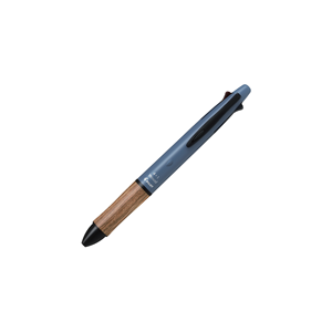 BH41FW-155 Stylo multifonction avec grip en bois couleur terre, 4 couleurs, pointe bille 0.5, crayon mécanique 0.5, type coulissant, quatre tons terre - Product Image 1