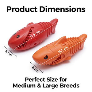 Juguete de Goma Personalizado para Perros, Resistente e Indestructible, con Forma de Tiburón, para el Cuidado Dental de Mascotas - Product Image 4