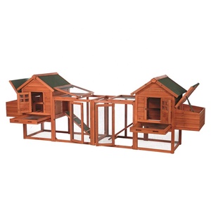 Meilleures ventes : Luxueux poulaillers d'extérieur en bois pour animaux de compagnie, grande cage à <span class=keywords><strong>poules</strong></span>, poulailler solide, respirant, de forme carrée - Product Image 3