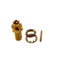 Cable Coaxial RG402 de Audio y Video de 0.141'' y 50 Ohmios, Cable de Antena con Conector SMA Hembra para Panel, Terminal Coaxial RF