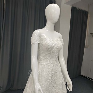 Vestidos de Novia Lsany244, Vestidos de Novia con Corte en A, Estilo Corsé con Encaje, Elegantes y Sensuales, con Hombros Descubiertos, Jancember - Product Image 4