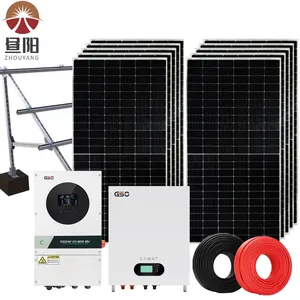 Economic residential 5kw off grid hybrid inverter home solar power system