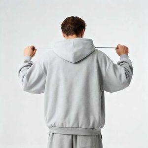 TKAN205 invierno pesado Tinck algodón personalizado 3D Puff estampado pulóver EE. UU. tamaño liso DTG estampado hombres sudadera sudaderas con capucha al por mayor - Product Image 3