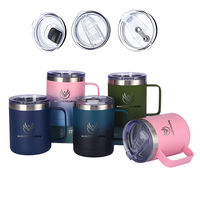 Gobelet isotherme portable en acier inoxydable à double paroi de 12 oz pour le bureau, le camping et les voyages, sans BPA, pour le vin (OEM/ODM)