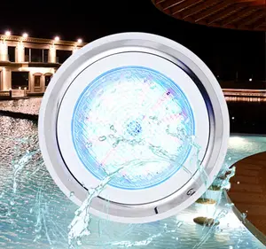 Schwimmen LED Unterwasser RGB Licht mit Fernbedienung AC/DC 12V Outdoor bunten Scheinwerfer 15w/18w/24w/36w UV-Material Pool Licht
