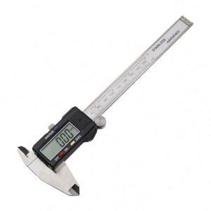 ANDUUK Kaliper Digital Elektronik 150mm Komposit Serat Karbon Alat Ukur Mikrometer Baja Tahan Karat Penggaris Digital - Product Image 1