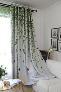 Tradizionale <span class=keywords><strong>Turchese</strong></span> Uccelli Thermal Insulated Blackout Cortina di Soggiorno Camera Da Letto Camera Dei Bambini Del Bambino Della Principessa Camera - Product Image 6