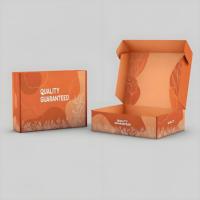Boîte Cadeau et de Transport Premium Thème Avion Orange avec Embossage en Carton Ondulé, Tailles Personnalisables pour Chaussettes et Vêtements