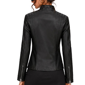 Nouvelle Veste Polaire Femme en Cuir Véritable Imprimé Peau de Serpent, Design Classique, Écologique et Imperméable, Haute Qualité, Collection Automne 2026 - Product Image 2