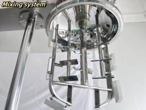Mélangeur émulsifiant homogénéisant 300L, bouton de contrôle, levage sous vide, machine de fabrication cosmétique mélangeur d'émulsifiant - Product Image 5