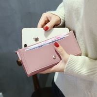 Dompet Koin Tipis Minimalis Korea Terbaru 2026 dengan Kancing Vintage