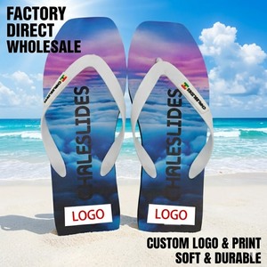 Chanclas Personalizadas al por Mayor con Estampado de Nubes, Sandalias de Playa para Hombre y Mujer, Moda Verano 2025, Antideslizantes, Duraderas, Suaves, con Plataforma - Product Image 1