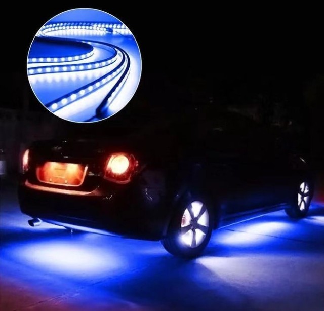Car Under Light  App Control RGB Led Strip Light 6 Strips Underbody  Waterproof IP68 Strip Light Kits