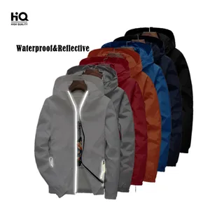 Waterproof plain men jackets blank varsity letterman jacket brand logo jackets windbreaker blazer