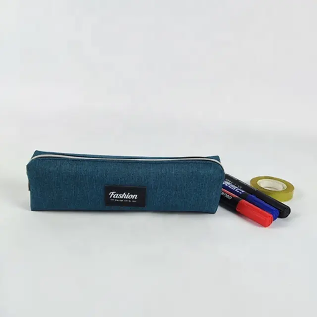 กระเป๋าดินสอโพลีเอสเตอร์ขนาดเล็กที่กำหนดเองกระเป๋าเครื่องสำอางที่มีซิปกระเป๋าดินสอกรณีดินสอ