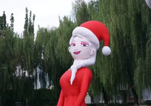 Tùy chỉnh bán thời trang Elsa Công Chúa vũ khí <span class=keywords><strong>Inflatable</strong></span> Balloon-không thấm nước Windproof tùy chỉnh kích thước cho quảng cáo - Product Image 4