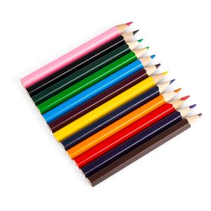 Juego de Lápices de Colores Hexagonales Mini Personalizados al por Mayor, Kit de Papelería Promocional con Logotipo para Pintura Infantil - Product Image 1