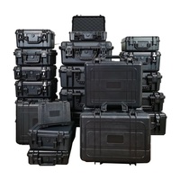 Boîtier de protection en plastique ABS personnalisé en usine boîte étanche IP67 noire, outil d'équipement de stockage OEM