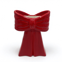 Vente en gros de porte-bougie en porcelaine de forme ovale, design varié, couleur personnalisée, fait main, écologique, pour la décoration de la maison