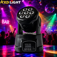 Noël Dj Party Stage Mini Disco 7PCS RGBW LED Beam Wash Moving Head Light pour la vente en gros