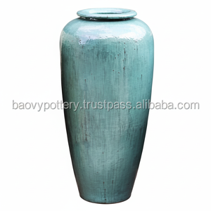 Jardín de Paisajismo Ekova con Maceta de Cerámica Esmaltada - Cerámica de Vietnam - Product Image 1