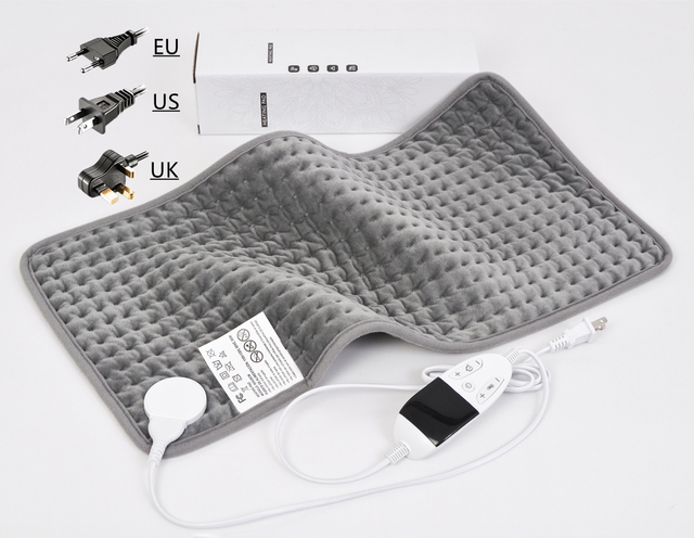 China Supplier 60X30CM 220V - 240V Multi Purpose Heating Pad, High Quality Back Waist Belly Leg Heating Pad for Pain